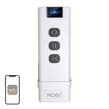 MOES YK2169 ZigBee 3.0 trådlös scenknapp, 4-fack, 12 scener, batteridriven, vit