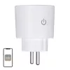MOES MWP-EU16M-WH-MS smart plugg med energimätning, 16A, Wi-Fi, vit