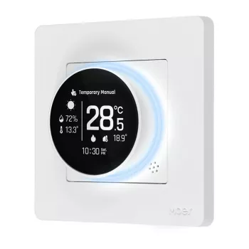 MOES ZHT-SR-GB-WH-MS ZigBee smart termostat för elvärme, vit