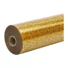 HTVRONT glitterfolie för värmetransfer, 30,5 cm x 90 cm (guld)
