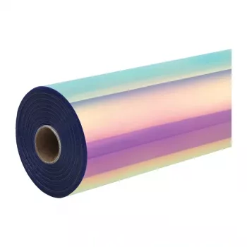 HTVRONT holografisk självhäftande film, 30,5 cm x 90 cm (rosa)