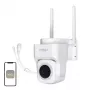 MOES WCM-B66 3MP Outdoor Wi-Fi IP Camera with AI Human Detection, Full Color Night Vision, Pan/Tilt, Two-Way Audio, IP66 Weatherproof