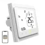 MOES BHT-002 Wi-Fi LCD smart varmvattentermostat, pekskärm, app- & röststyrning, vit