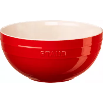 STAUB serveringsskål rund 24 cm, körsbärsröd