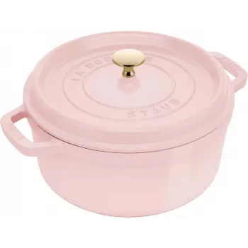 STAUB LA COCOTTE rund gjutjärnsbräserpanna 2,6L rosa