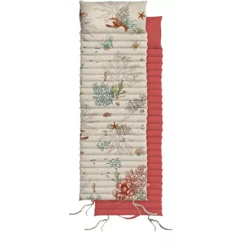ROSE&TULIPANI SEA LIFE uppblåsbar strandmatta 180x60x12 cm flerfärgad