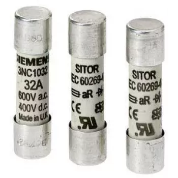 Siemens cylindrisk säkring 16A 600V AC gG 10x38mm 3NC1016