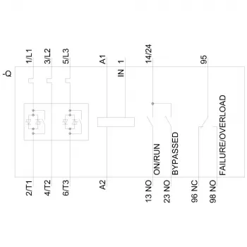SIEMENS Sirius mjukstartare 30 kW 400 V 24 V AC/DC 3RW4037-1 (3RW40371BB04)