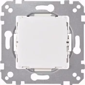Merten System M vippströmbrytarelock, polarvit, glansig, 1-fack, ljussymbol 587093