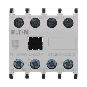 Eaton DILM150-XHIA22 hjälpkontaktblock, 2NO+2NC, frontmontage, skruvklämmor 283464