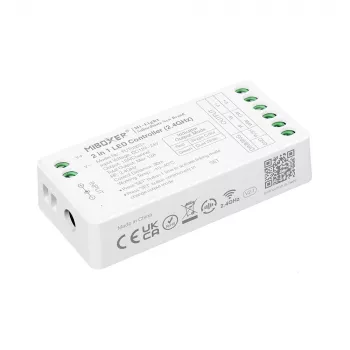 MiBoxer FUT035S+16kHz 2-i-1 dual white LED-controller (DC12/24V, 2,4GHz, 16kHz flimmerfri)