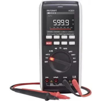 VOLTCRAFT VC-13110160 digitalmultimeter, ISO-kalibrerad, CAT III 1000 V, CAT IV 600 V, 6000 counts