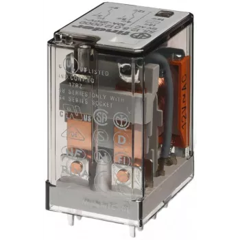 Finder 55.12.9.012.0000 industrirelä, 12 V DC spole, 2 växlare, 10 A