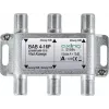 AXING BAB 4-16P - 4-vägs satellitfördelare, 16 dB fördelningsdämpning, 5-2400 MHz, F-kontakter
