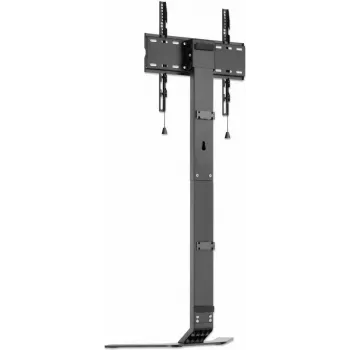 MANHATTAN Ultra Slim TV-stativ för 32 inch-70 inch skärmar upp till 40 kg, lutning -10° till 3°, höjdjusterbar, passar bakom TV-bänk, svart/vit (462044)