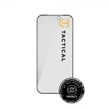 Tactical Glass Shield Privacy Stealth 5D för iPhone 18 Pro svart