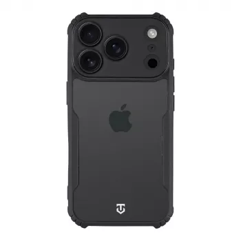 Tactical bakstycke Quantum Stealth iPhone 18 Pro transparent/svart