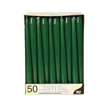 PAPSTAR blockljus 22 x 250 mm, mörkgrön, 50-pack (17969)
