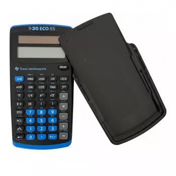 Texas Instruments TI-30 ECO RS vetenskaplig miniräknare svart/blå