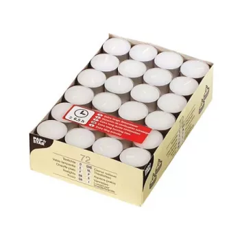 PAPSTAR vita värmeljus - 72 st