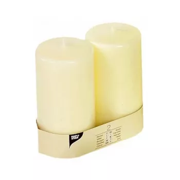 PAPSTAR blockljus 15 cm elfenben