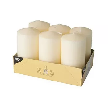 PAPSTAR blockljus 11,5 cm creme