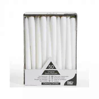 Papstar ljus 25 cm, vit