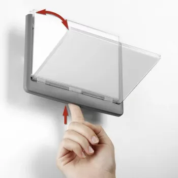 DURABLE Click Sign dörrskylt 149x105,5 mm klister-/skruvmontage grafit