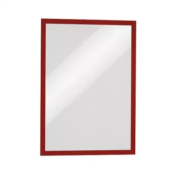 DURABLE DURAFRAME MAGNETIC A3 röd 5-pack magnetisk presentationsram