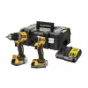 DEWALT 18V XR DCD800 DCF850 dubbelset med 2x 1,7Ah Powerstack-batterier