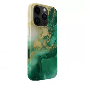 Evelatus Apple iPhone 16 Pro slimskal med MagSafe Custom Print Design grön
