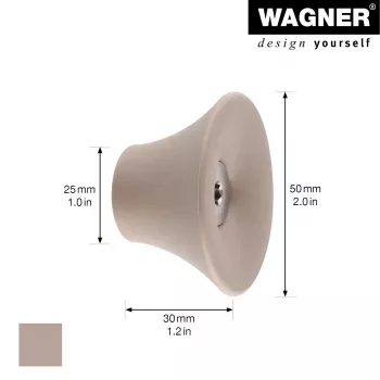 Wagner design yourself TULIP garderobskrok GH 0322, 1 krok, taupe (17032221)