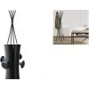 UNILUX TOTEM fristående garderobsställning, 1750 mm, svart metall, 8 krokar 400188801