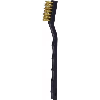 KS TOOLS mässingstrådsborste för tändstiftsrengöring, 2-radig, 170 mm (201.2316)
