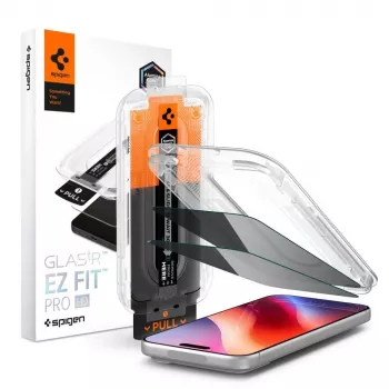 Spigen Glas.tR EZ Fit Pro HD Anti-Spy skärmskyddsfilm av härdat glas för iPhone 18 Pro (2-pack)