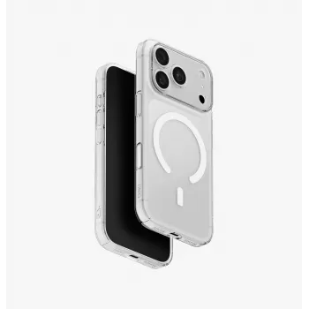 UNIQ Hybrid skal för iPhone 18 Pro / 17 Pro med Magclick Charging Airsuit transparent