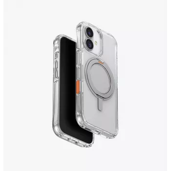 UNIQ Swivix skal för iPhone 17 med 360° roterbart stöd, transparent