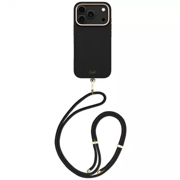 UNIQ Coehl Mirelle magnetisk laddningsväska för iPhone 17 Pro, ebenholts