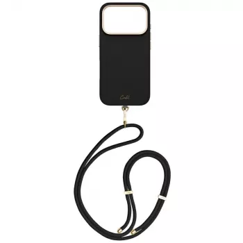 UNIQ Coehl Mirelle magnetisk laddningsväska för iPhone 17 Pro, ebenholts