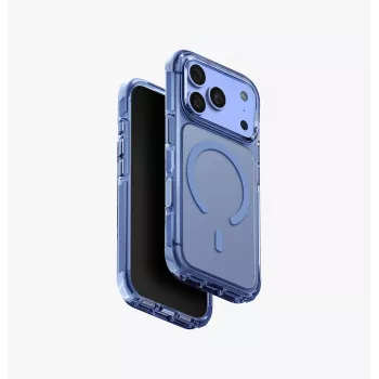 UNIQ Combat Magclick laddningsskal för iPhone 18 Pro / 17 Pro – blå