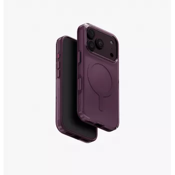 UNIQ Clario Eco Magclick laddningsskal för iPhone 18 Pro/17 Pro – violett