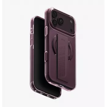 UNIQ Heldro Air MagClick laddningsskal för iPhone 18 Pro Max / 17 Pro Max – vinröd