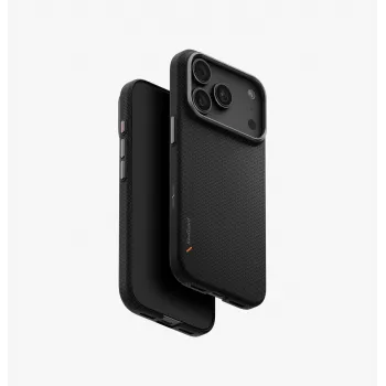 UNIQ Keva EDGE MagClick laddningsskal för iPhone 18 Pro / 17 Pro – svart