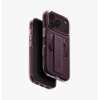 UNIQ Heldro Air MagClick laddningsskal för iPhone 18 Pro / 17 Pro – vinröd