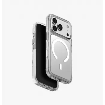 UNIQ Combat Magclick laddningsfodral för iPhone 18 Pro / 17 Pro - vit