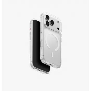 UNIQ Clario Magclick laddningsfodral i klart utförande för iPhone 18 Pro / 17 Pro