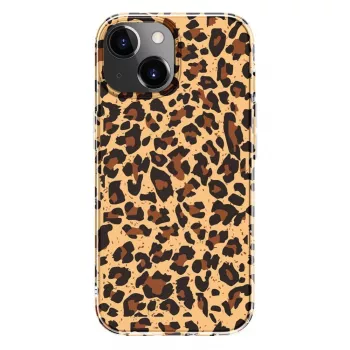Evelatus EVEAPP15PPDL polykarbonatskal för Apple iPhone 15, leopardmönster