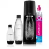 SodaStream Terra Megapack svart vattenkolsyrare med 3 flaskor och Quick Connect CO2-cylinder