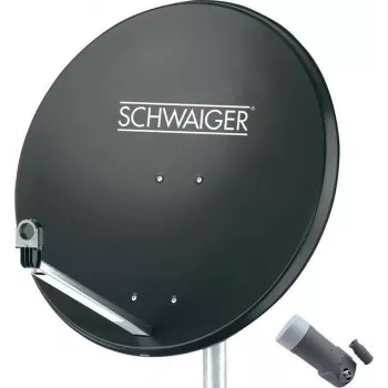 SCHWAIGER SAT-system 80 cm 1 deltagare Single-LNB antracit