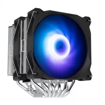 Zalman CNPS12X BP ARGB dual-tower CPU-kylare, 2x120mm PWM-fläktar, svart
